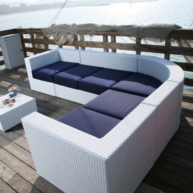 loungemöbel terrasse weiß ecksofa bahia sofa
