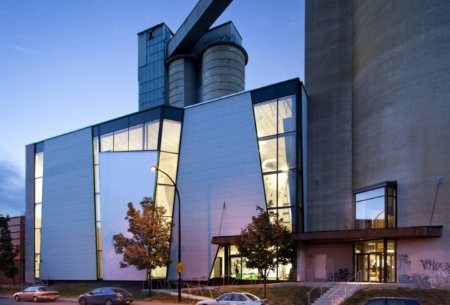 alte Silos Umbauprojekt Kanada moderne Architektur öffentliche Gebäude