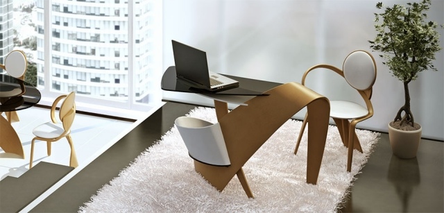 moderne design möbel holz schreibtisch stühle