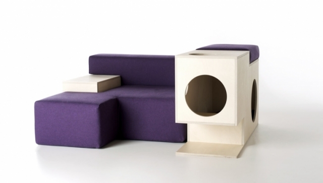 moderner sessel formabilio holz box spielplatz kleintiere katze