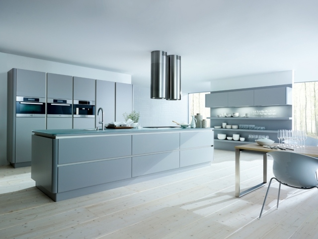 next125 küchen design modern grau matt insel NX502