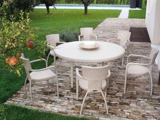 oliver stuhl möbel terrasse garten runder tisch
