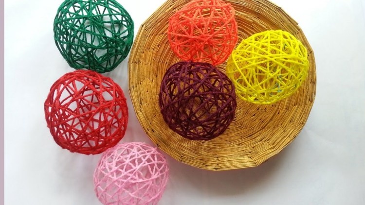 Eine schnelle und unkomplizierte Osterdeko Idee mit Ballons und Garn