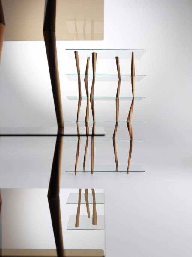 bücherregal-imitiert bambus-stäbe re-design regal hochwachsend
