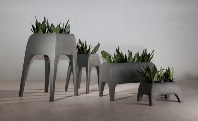 designer pflanzkübel beton optik kenneth cobonpue hive