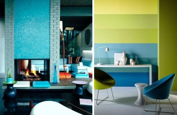 trendige farben 2014-wände streichen-wohnzimmer wandgestaltung
