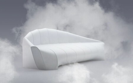 weißes Sofa Polstermöbel ergonomische Konstruktion moderner Zweisitzer