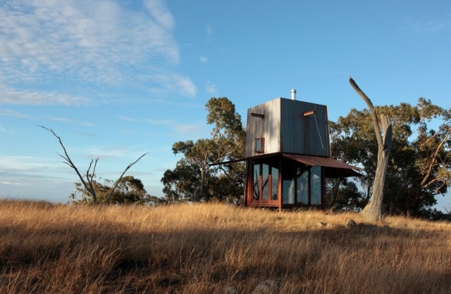 Australien camping-Platz-nachhaltige Hütte-Konstruktion für 2 personen Regenwasserspeicher