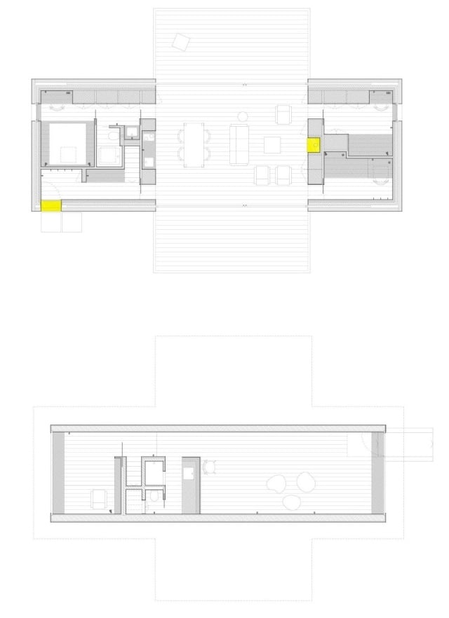B-House ch+qs arquitectos ansichten Wohnpavillon holz glas