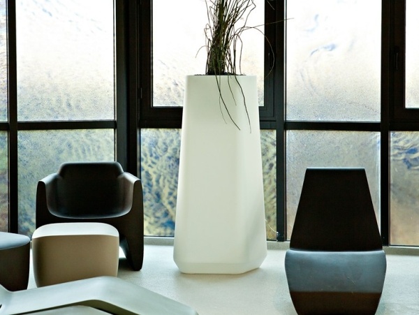 Blumengefäß design einsatz indoor und outdoor-weiß minimalistisch