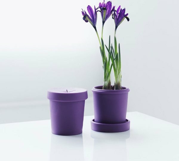 lila Farbe Wasserspeicher integriert lila Kunststoff