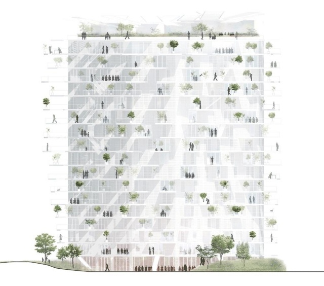 Der weiße Baum-Montpellier -Sou Fujimoto-modern follies