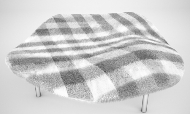 Designer Sofa wellenartig stoff sanft einschläfernd entspannen