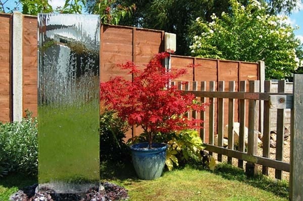 Edelstahl Wasserwand-gartenbrunnen Gestaltung mit wasser