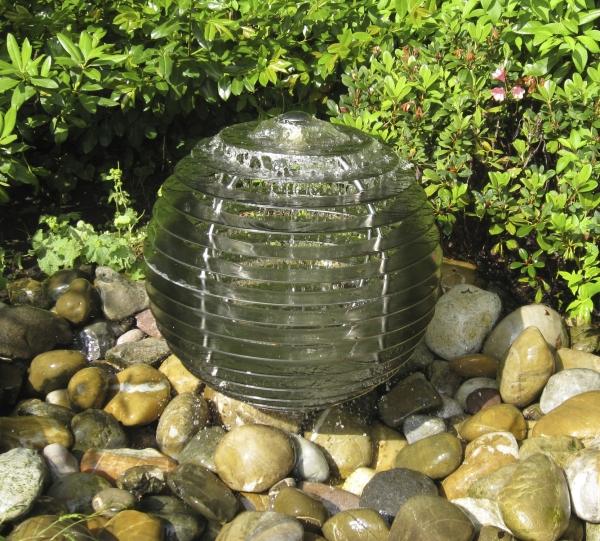 Garten gestaltung-Wasserspiele Brunnen aus edelstahl-Kugelförmig