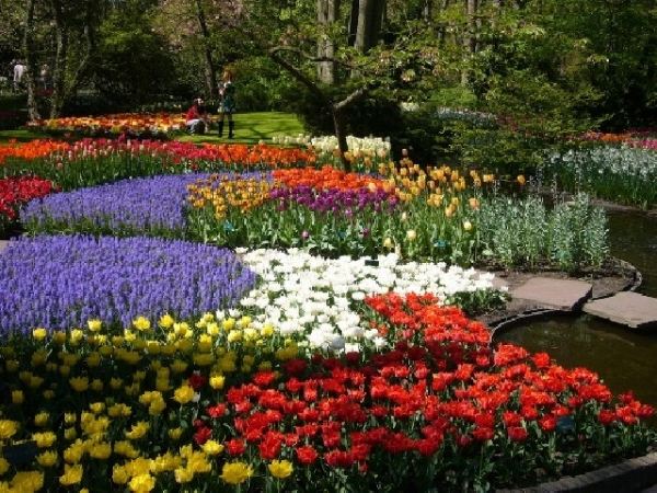 Gartengestaltung Blumenbeete bunt ein harmonisches ensemble