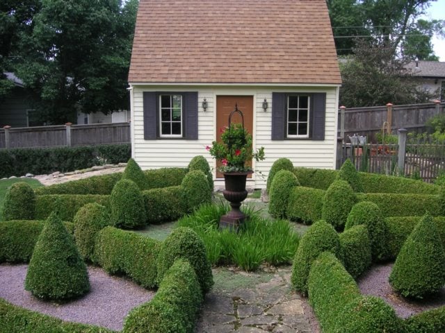 Garten englischer Stil Heckenpflanzen Labyrinth
