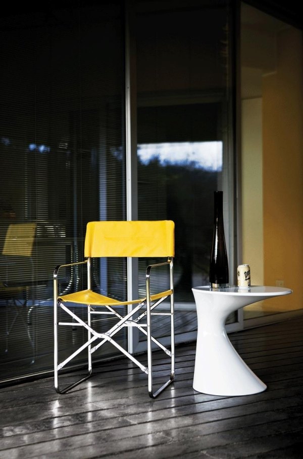 Gelb Sitzpolster-Klappstuhl aluminium gestell modern