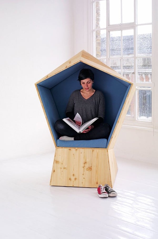 Holzmöbel originelles Design-Sessel quite chair tilt