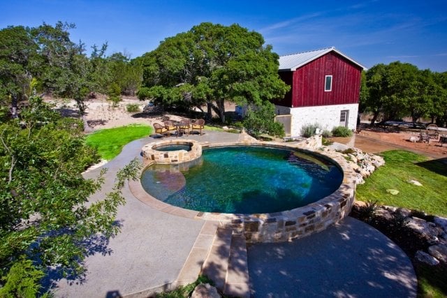Ideen für Gartenpool klein haus klein pool design