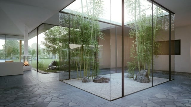  Bambus hoch moderne Gestaltung Ideen Wand Decke