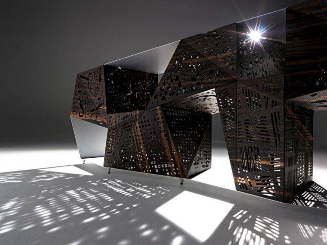 Designer Möbel eingebaute Beleuchtung architektonischer Look