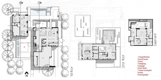 Moderne residenz-räume aufteilung-assemblage studio tresarca home las vegas