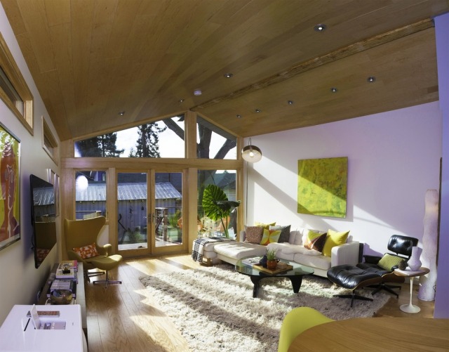 Modernes Einfamilienhaus-Architektur Gestaltung Wohnraum-Zugang ins Freie-Jills Modern Berkeley-Bungalow