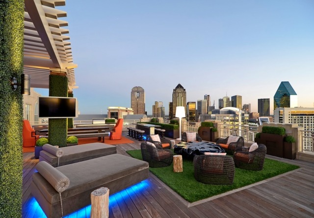 Outdoor Loungemöbel design möbelstücke originell dach terrasse