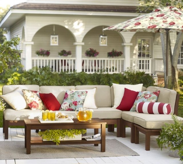 Polstermöbel Outdoor sets Terrasse-Dekokissen gemustert floral