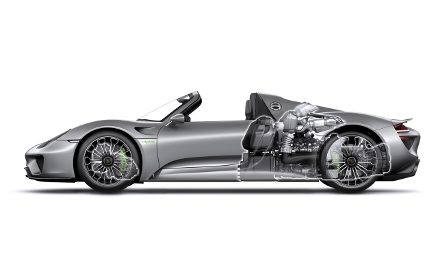 Porsche Spyder 2015 linke seite