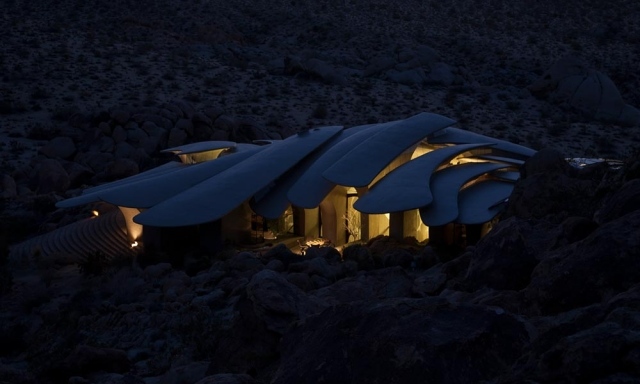 Residenz Wüstenhaus-mit beleuchtung-dachkonstruktion ausgefallen