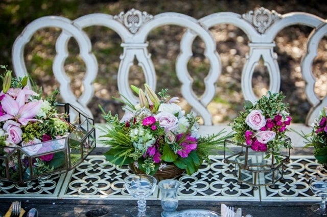 Tisch Deko Verlobung Hochzeit Gartenparty Sitzbank
