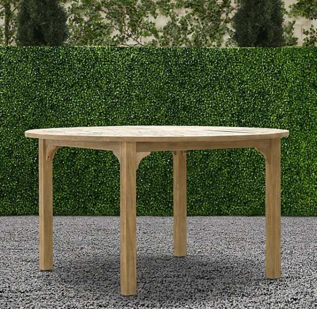Rund Gartentisch-aus Holz-leagrave Möbeldesign ideen-klassiker