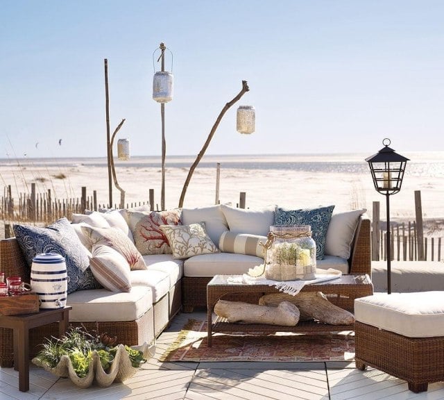 Terrassenmöbel outdoor möbel sets mit sommerlichem-hauch beach-stil 