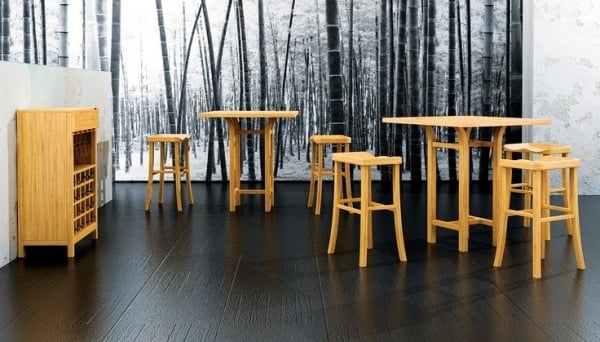 bar Hocker-Indoor Möbiliar-aus Bambus-extra leichtes gewicht