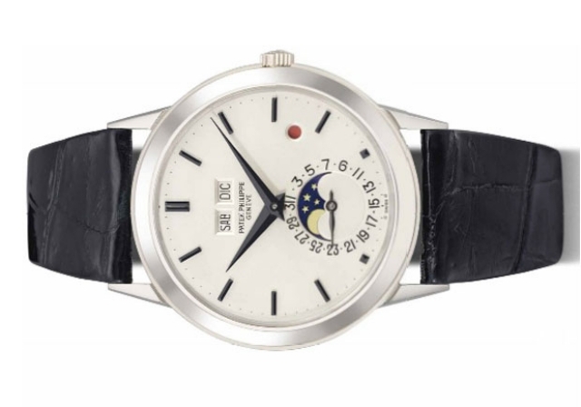 Uhren Patek Philippe-automatische Uhr Lederband-weißes Zifferblatt