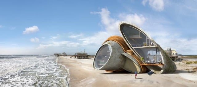Widerstandsfähige futuristische Architektur-Dauphin insel-Häuser Formenvielfalt