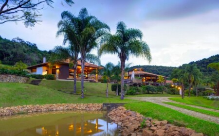 Wohnhaus exotische Umgebung-Wasserteich Casa-Fazenda-holzpavillon