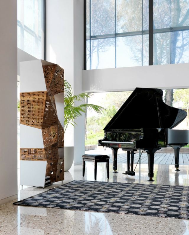 einrichten Teppich Klavier Fenster Boden Decke Schrank
