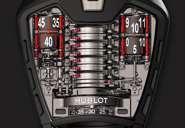 luxus serie armbanduhr leferrari-mp 05-hublot-mechanismus