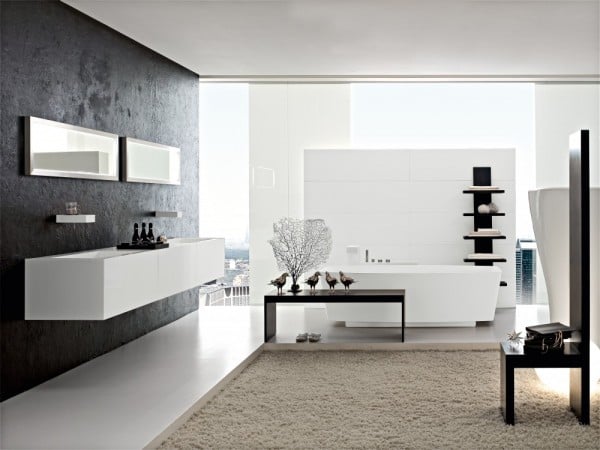 badezimmer ideen teppich komfort dekoration italien design
