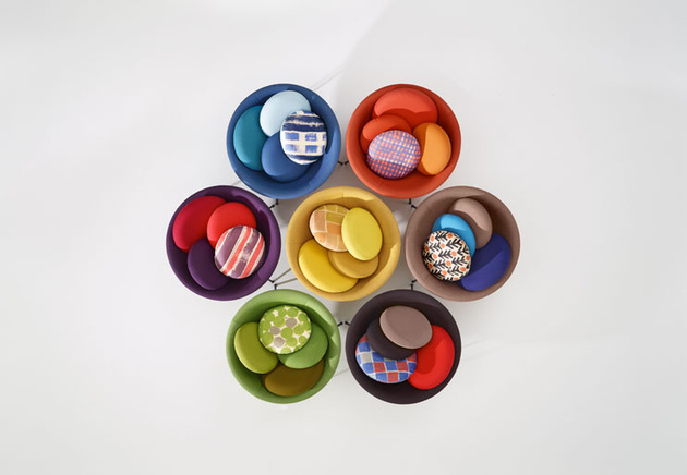 bardi-bowl unverwechselbares Schalenstuhl modernes Design kissen