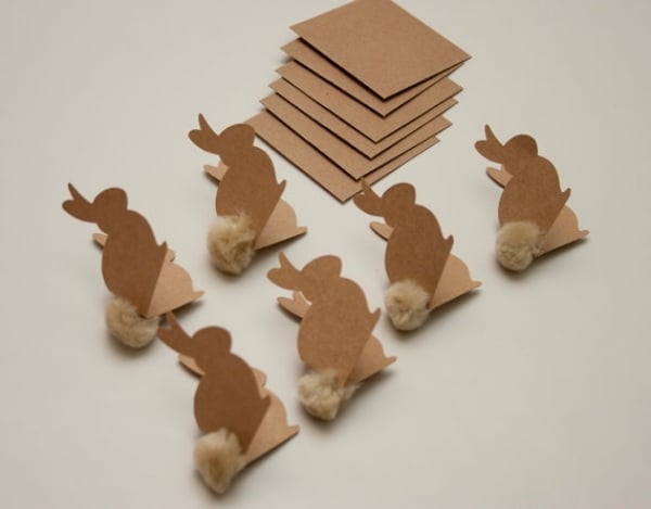 bastelanleitung-mit kindern papier grußkarten osterhase 