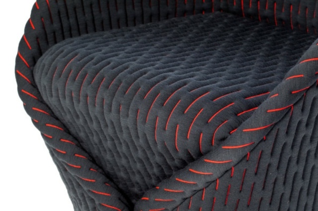 ergonomisches Design Sessel Stoff Sitzkissen Reißverschluss