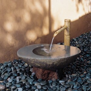 brunnen Gartendesign-Wasseranlagen im japanischen garten