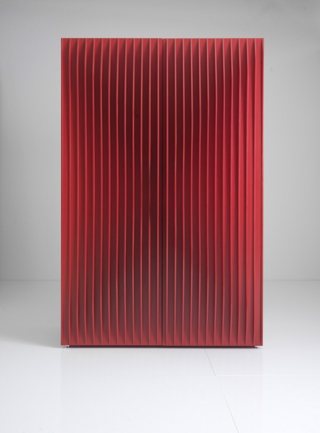designer schränke rot schön modern ausstattung wohnaccessoires