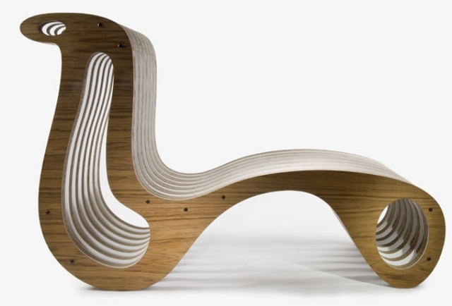 kombinierte möbel sessel-skulpturell geformt-umweltfreundliches konzept