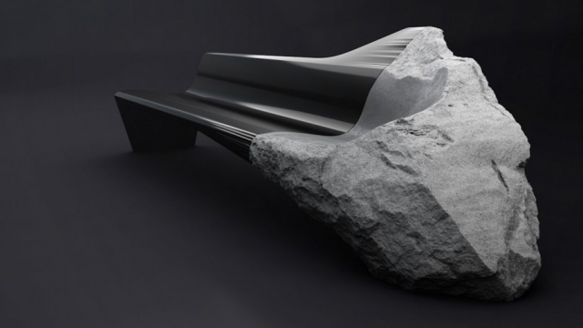 designer sofa onyx vulkangestein Pierre Gimbergues peugeot design lab