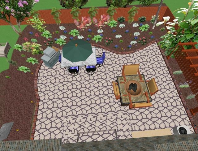 garten einsteiger layout pflanzen terrasse